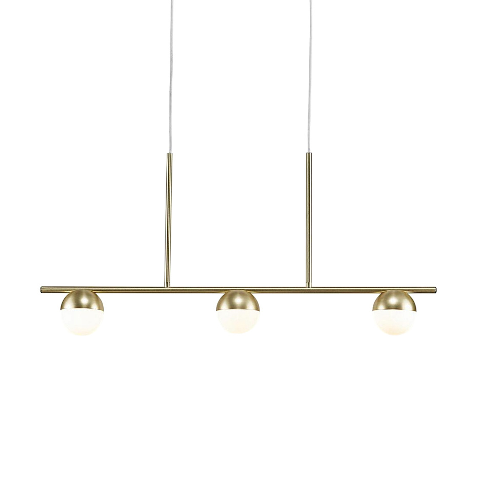Contina 3 Pendel Mässing/Opalglas