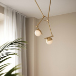 Contina Vägglampa Mässing/Opalglas Contina Vägglampa Mässing/Opalglas