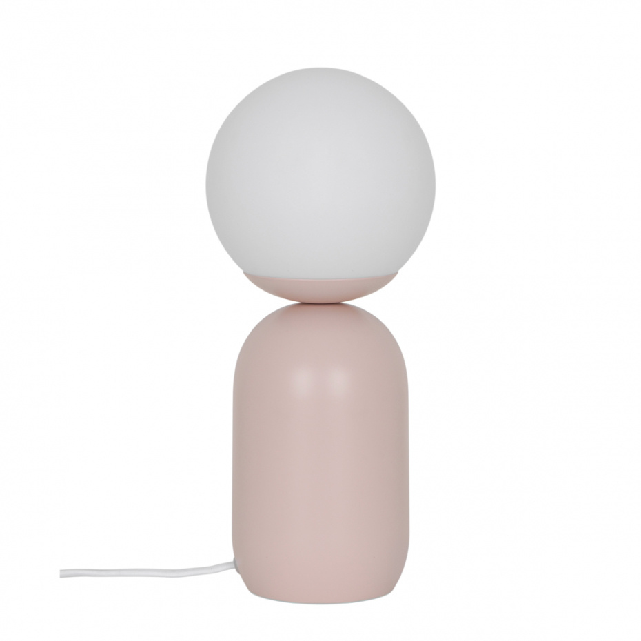 Notti Bordslampa Puderrosa/Opalglas
