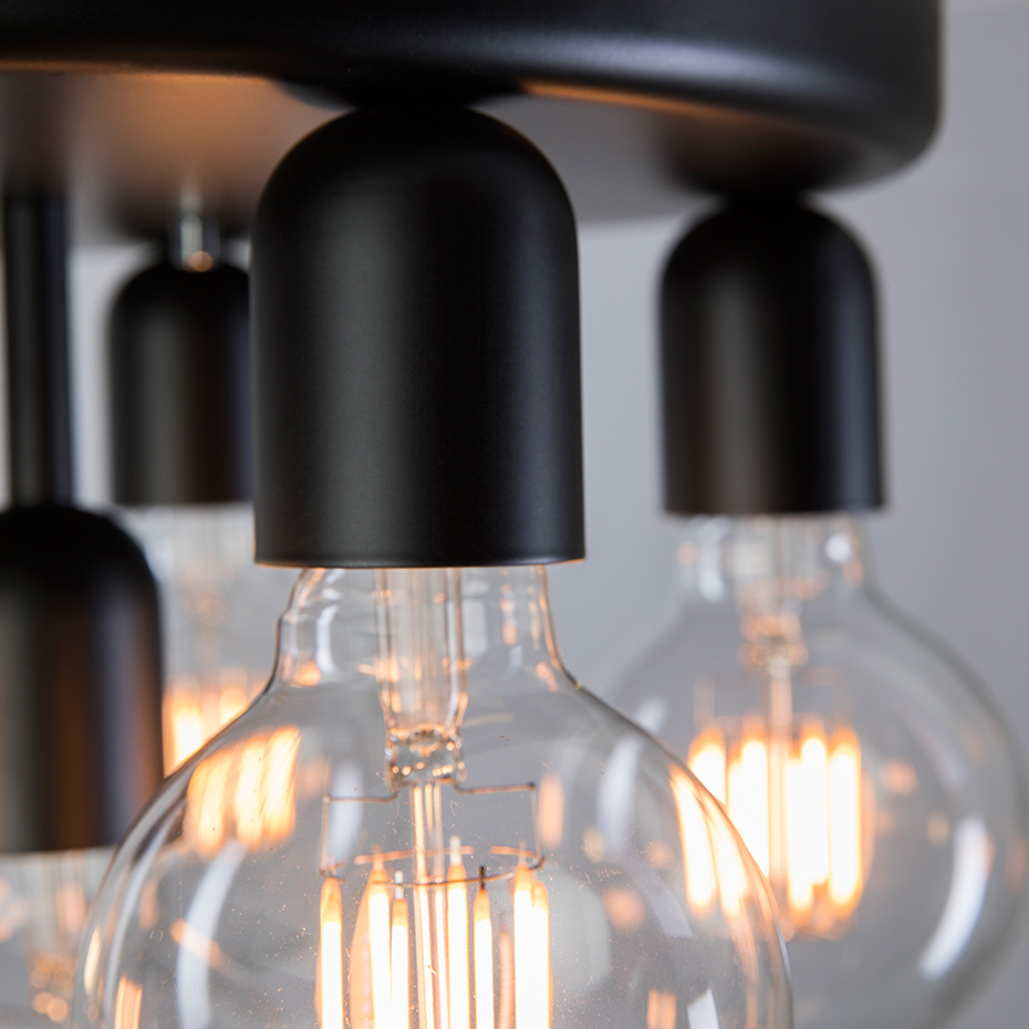 Regal Plafond Ø23cm Svart IP21