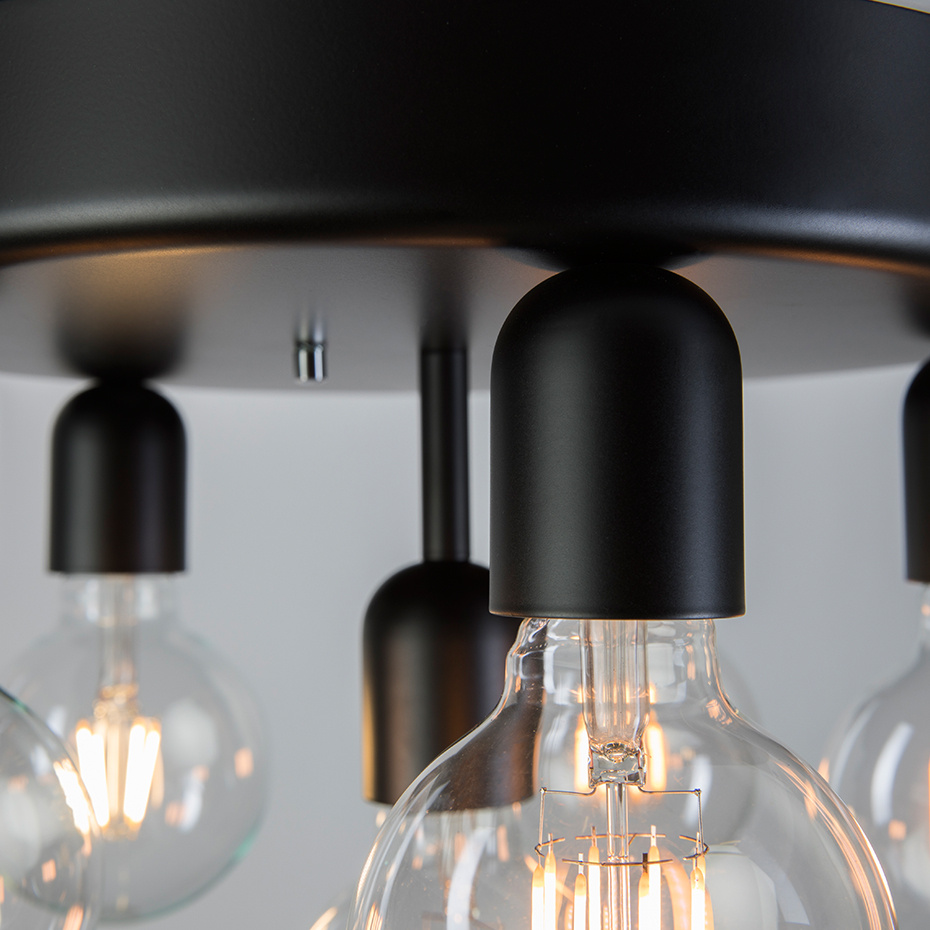 Regal Plafond Ø23cm Svart IP21