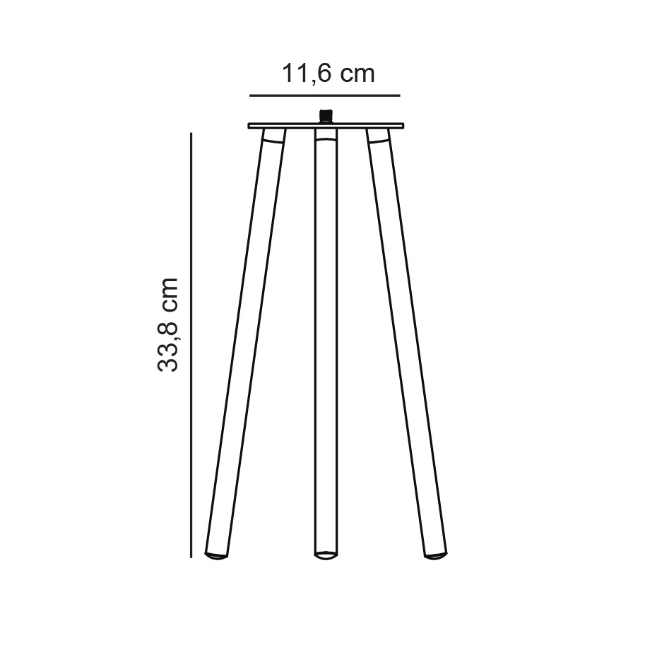Kettle Tripod 31 Bordsstativ Svart