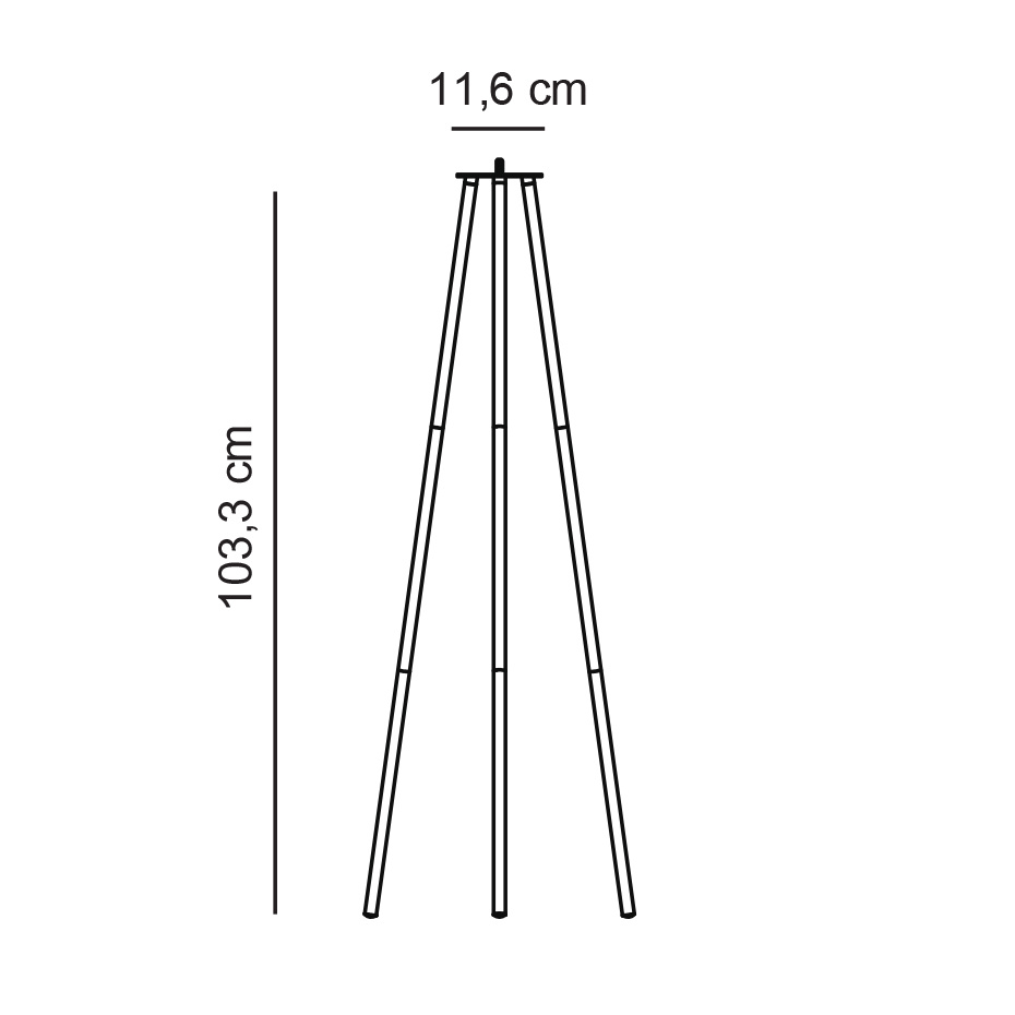 Kettle Tripod 110 Golvstativ Svart