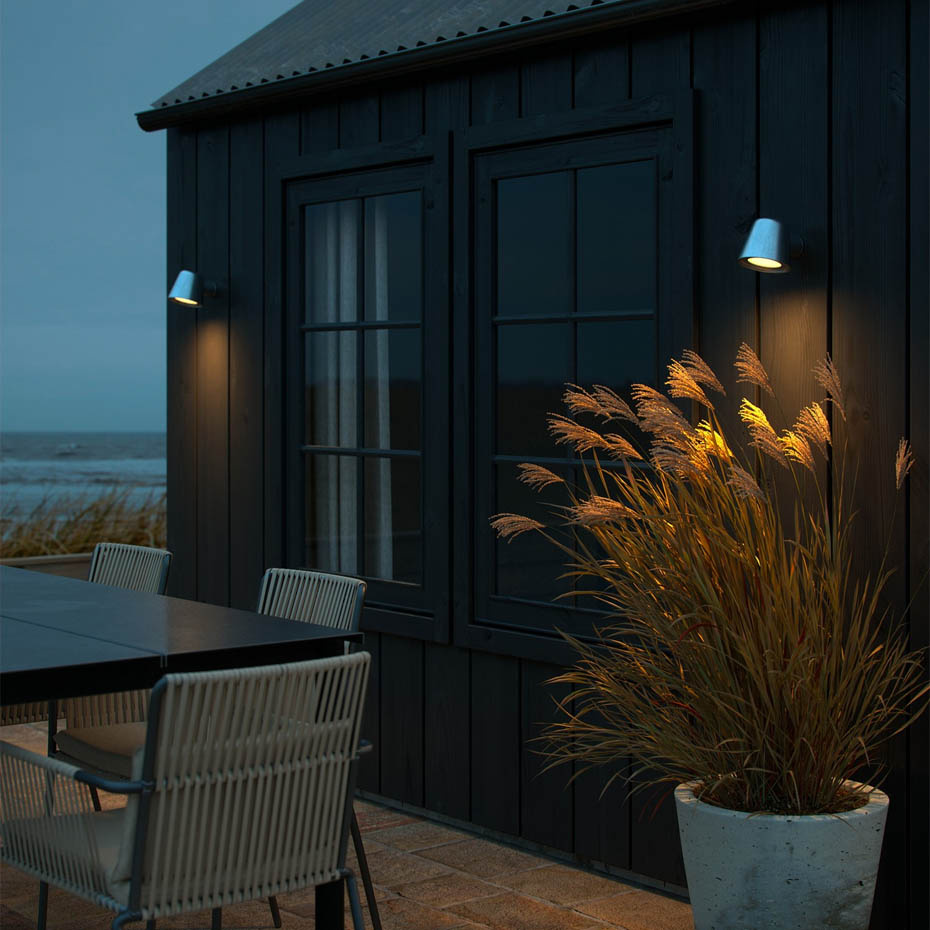 Aleria Vägglampa Galvaniserat Stål