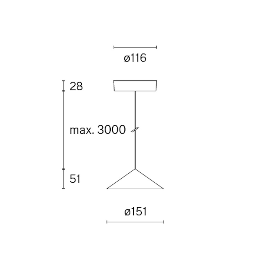 Extra Small Pendant w201 s3 Pendel Raw