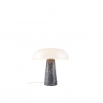 Glossy Bordslampa Gr Marmor/Opalglas