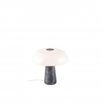 Glossy Bordslampa Gr Marmor/Opalglas