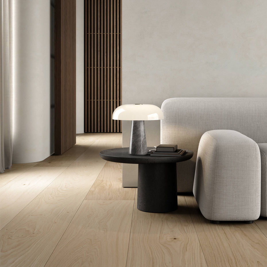 Glossy Bordslampa Grå Marmor/Opalglas