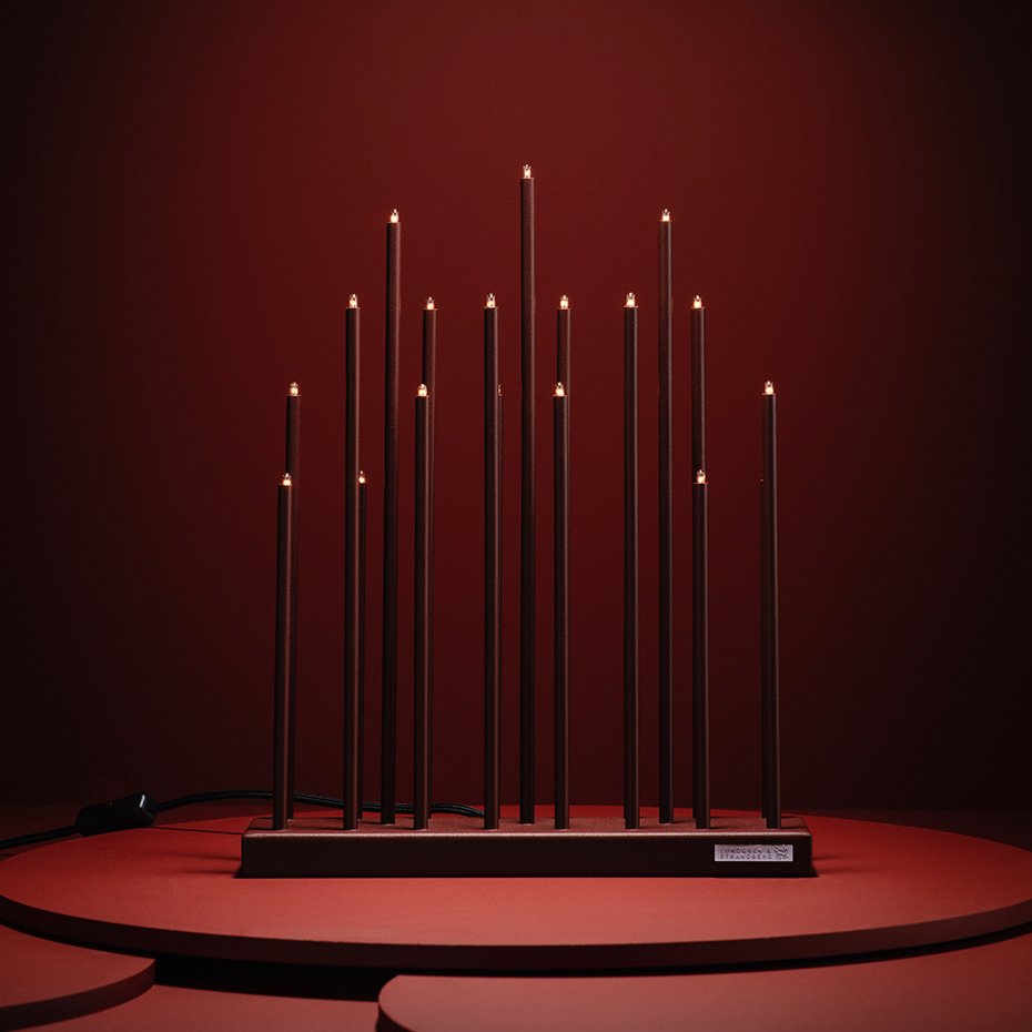 Elflugan Original Ljusstake Oxidröd