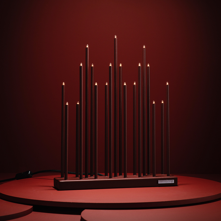 Elflugan Original Ljusstake Oxidröd