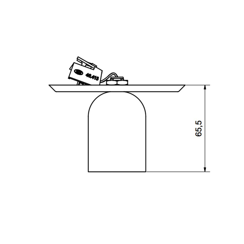 Regal Plafond Infälld Mässing IP21