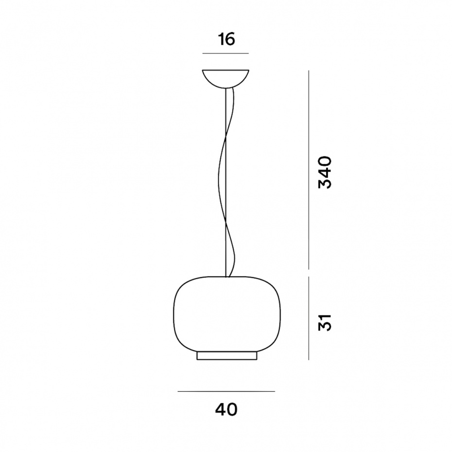 Chouchin 1 Pendel White