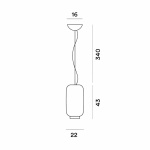 Chouchin 2 Pendel White Chouchin 2 Pendel White