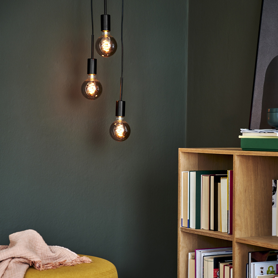 Paco 3-Rondel Pendel Svart