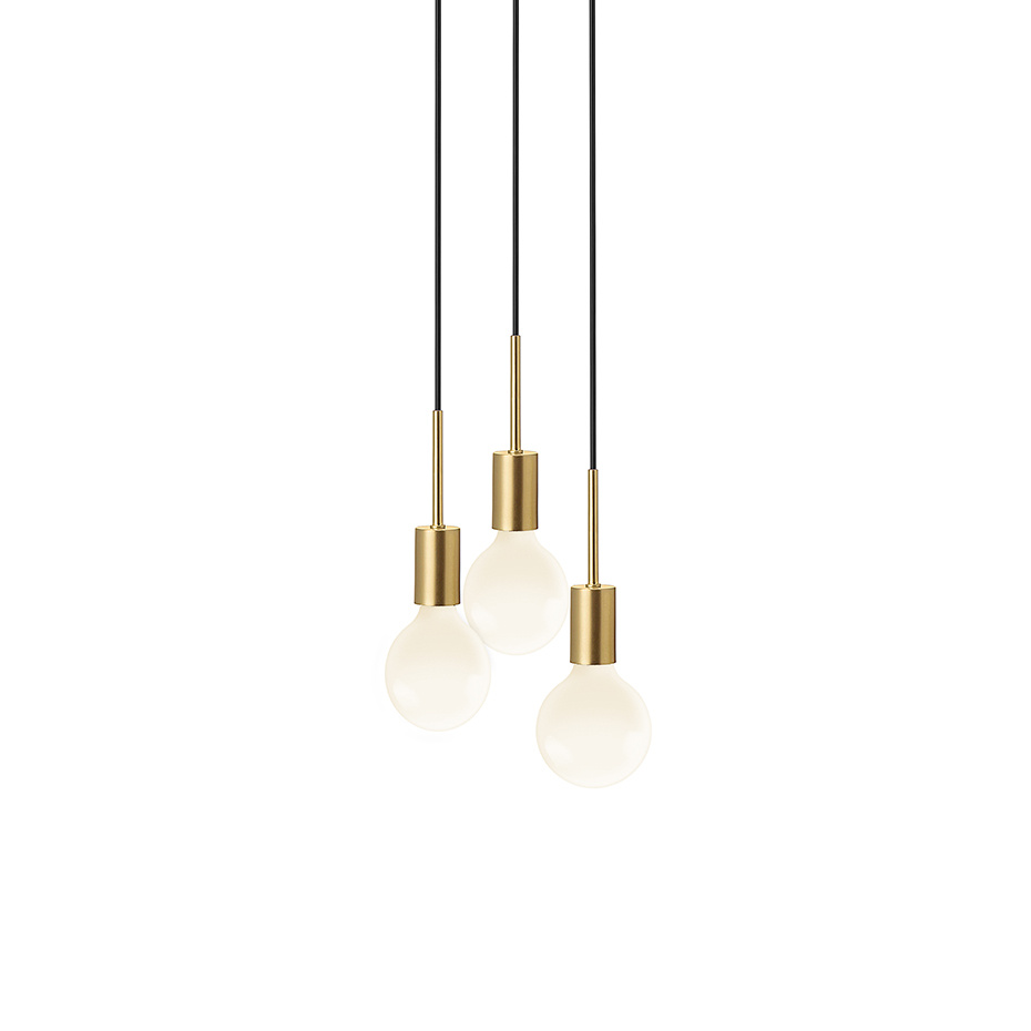 Paco 3-Rondel Pendel Mässing