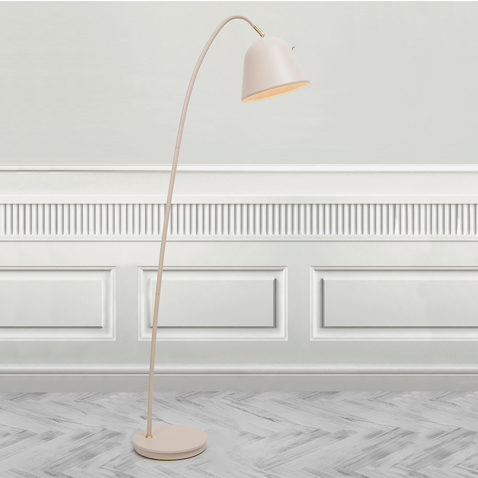 Fleur Golvlampa Beige/Mässing