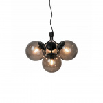 Ivona 4 Pendel Svart/Rökfärgad Ivona 4 Pendel Svart/Rökfärgad