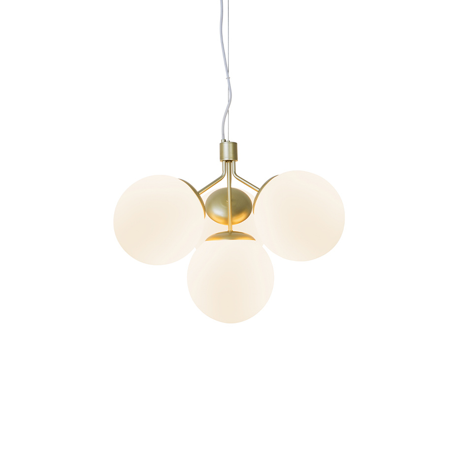 Ivona 4 Pendel Mässing/Opalglas
