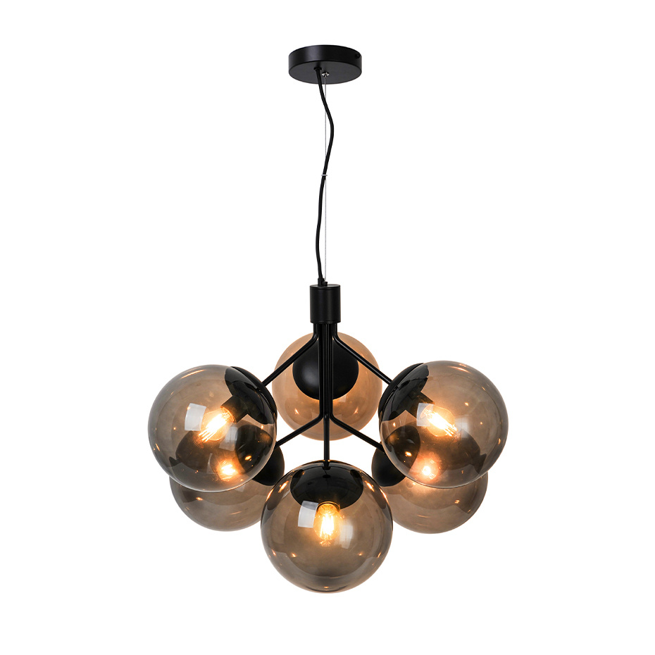 Ivona 6 Pendel Svart/Rökfärgad