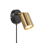 Explore Vägglampa Svart/Mässing Explore Vägglampa Svart/Mässing