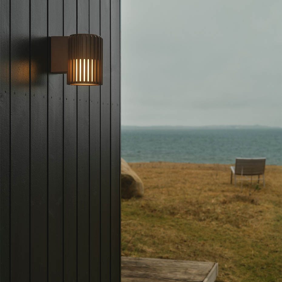 Aludra Vägglampa Seaside Metallisk Brun