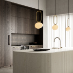 Shapes 27 Pendel Mässing/Opalglas Shapes 27 Pendel Mässing/Opalglas