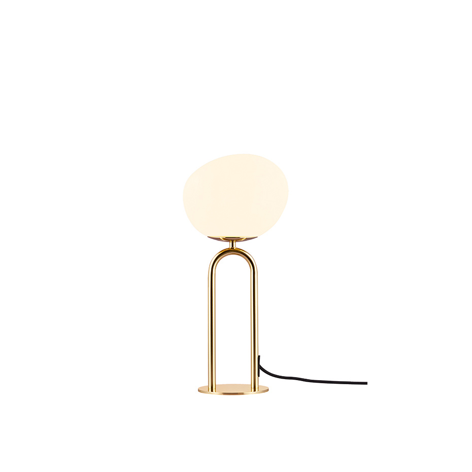 Shapes Bordslampa Mässing/Opalglas