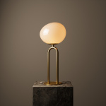 Shapes Bordslampa Mssing/Opalglas