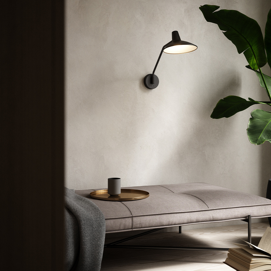 Darci Vägglampa Svart