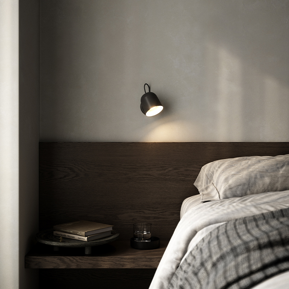 Angle Vägglampa Svart