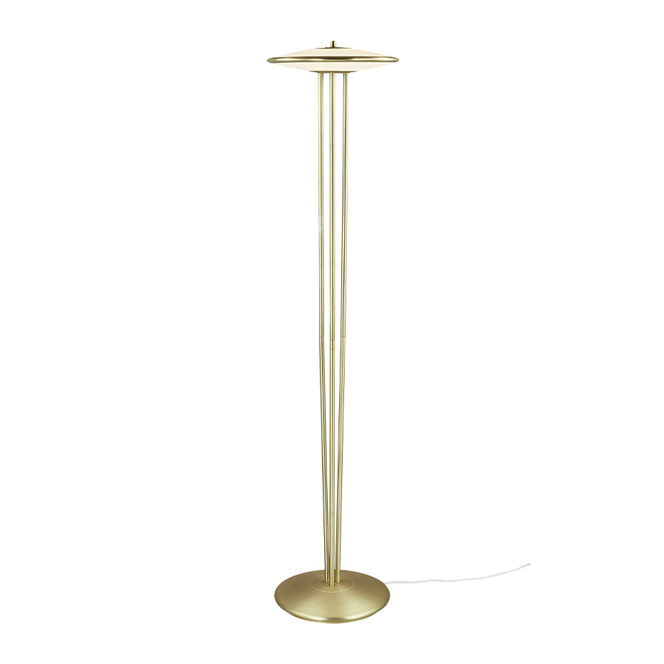 Blanche Golvlampa Borstad Mässing