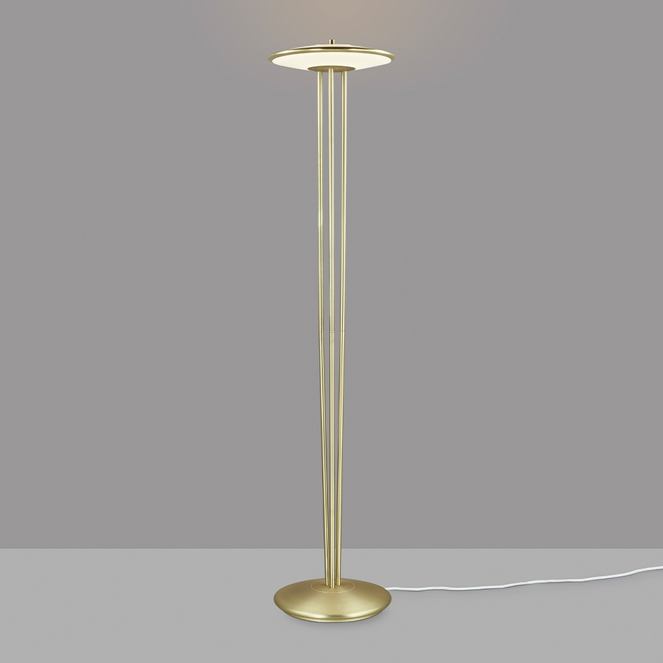 Blanche Golvlampa Borstad Mässing