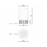 Half Meter Golvlampa Cocoon/Aluminium Half Meter Golvlampa Cocoon/Aluminium