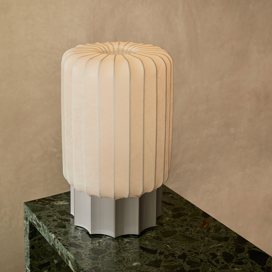 Half Meter Golvlampa Cocoon/Aluminium