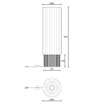 One Meter Golvlampa Cocoon/Aluminium One Meter Golvlampa Cocoon/Aluminium