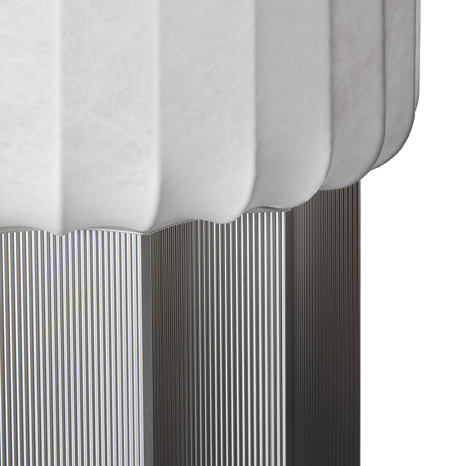 One Meter Golvlampa Cocoon/Aluminium