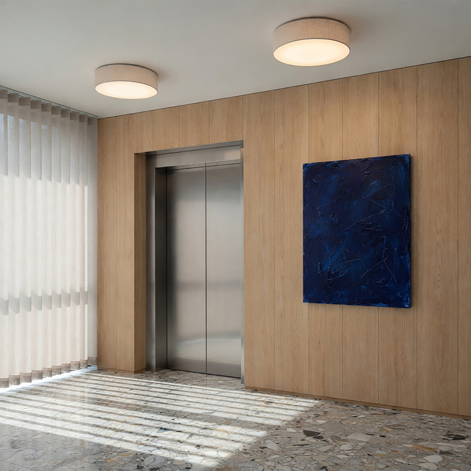 Soft 2.0 Plafond Ø44cm Vit Linne