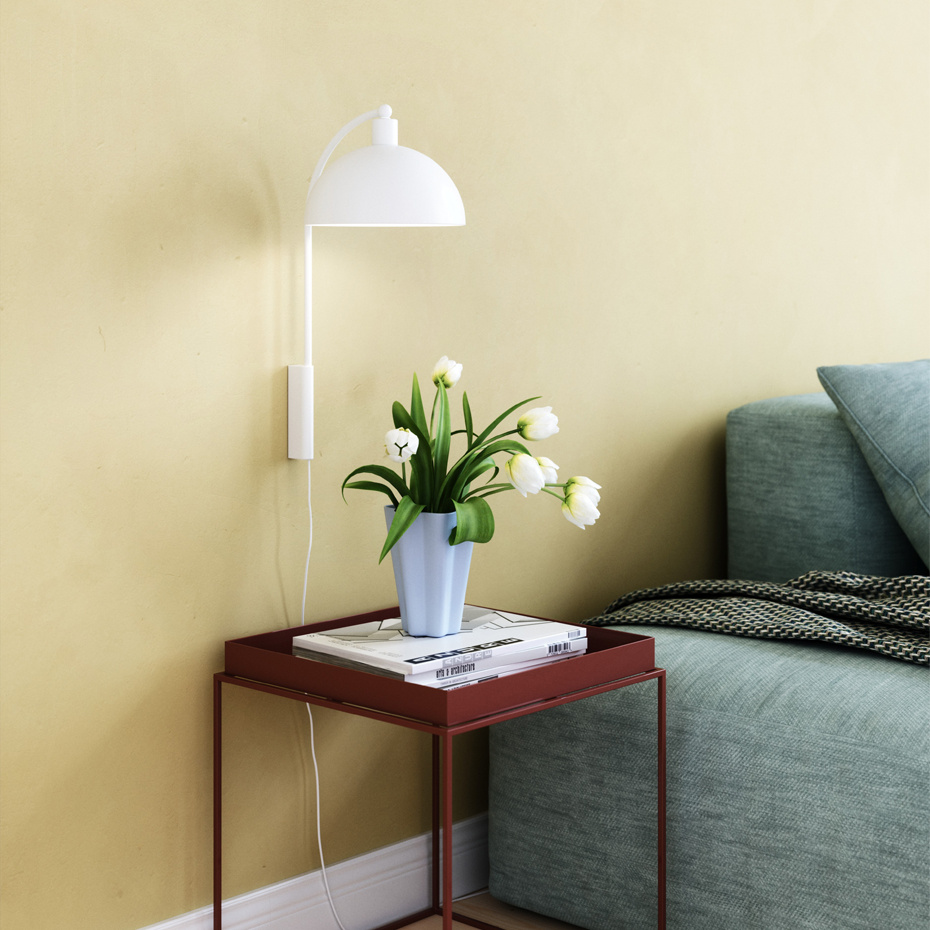 Ellen Vägglampa Vit