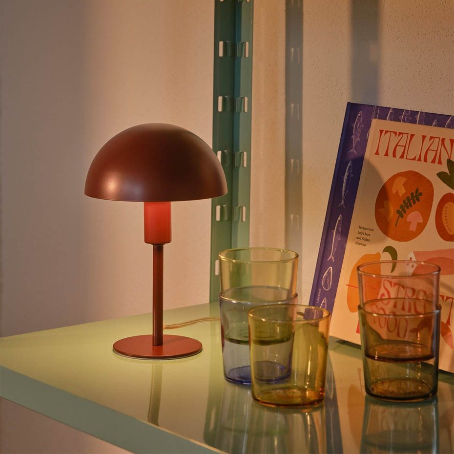 Ellen Mini Bordslampa Bordeaux