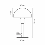 Ellen Mini Bordslampa Puderrosa Ellen Mini Bordslampa Puderrosa