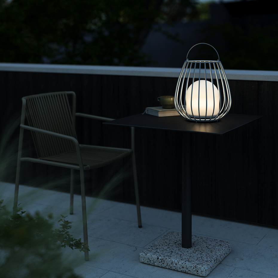 Jim To-Go Portabel Bordslampa Grå