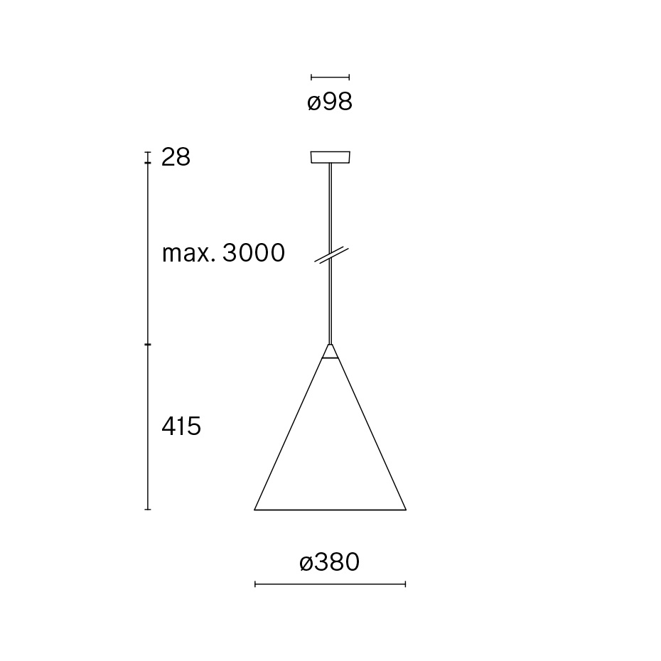 Medium Pendant w221 s2 Pendel Traffic White
