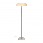Glossy Golvlampa Vit Marmor/Opalglas/Mässing Glossy Golvlampa Vit Marmor/Opalglas/Mässing