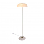 Glossy Golvlampa Vit Marmor/Opalglas/Mässing Glossy Golvlampa Vit Marmor/Opalglas/Mässing