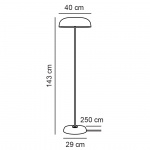 Glossy Golvlampa Vit Marmor/Opalglas/Mässing Glossy Golvlampa Vit Marmor/Opalglas/Mässing