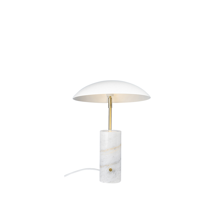 Mademoiselle Bordslampa Vit Marmor/Mässing