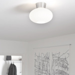 Bullo Plafond Mattsvart/Opalglas IP21