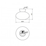 Bullo Plafond Aluminium/Opalglas IP21 Bullo Plafond Aluminium/Opalglas IP21