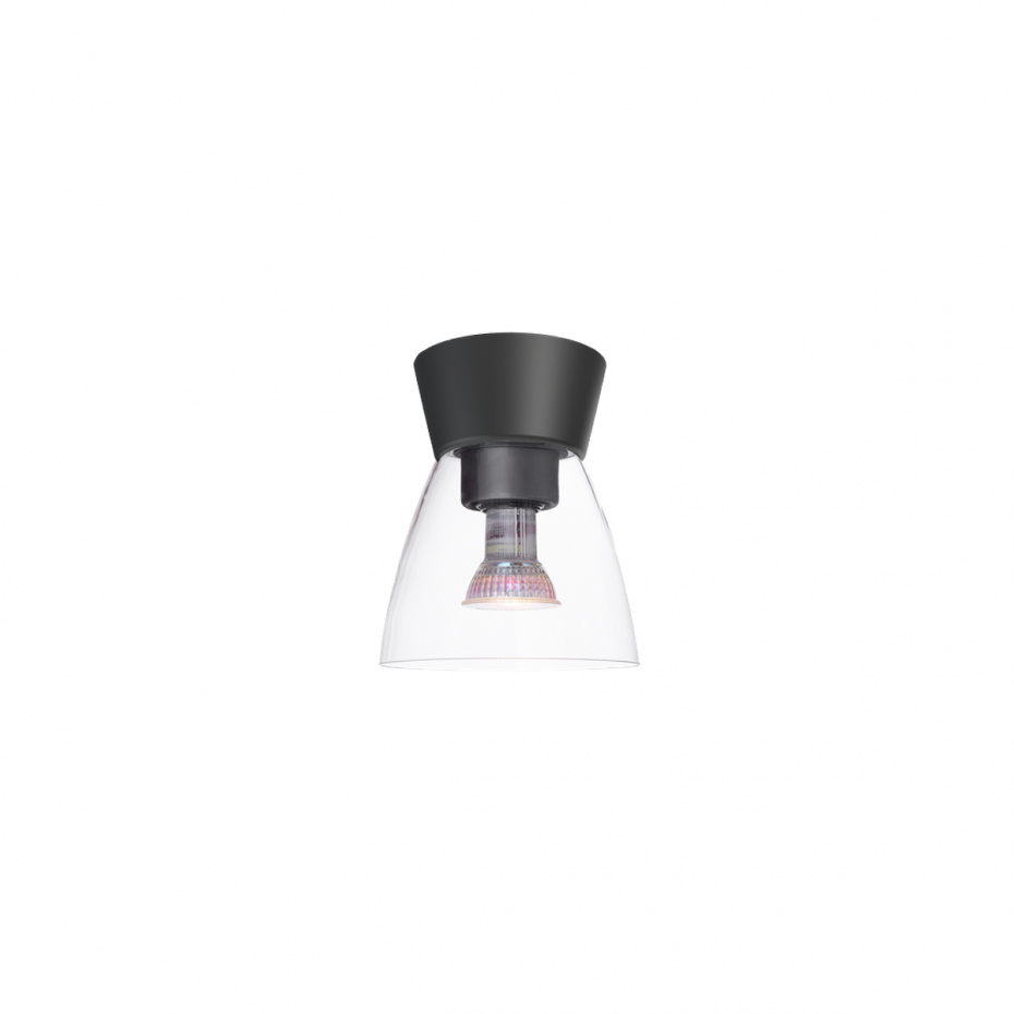 Bizzo Plafond Svart/Klarglas IP21