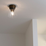 Bizzo Plafond Oxidgr/Klarglas IP21